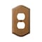 Amerelle Wall Plate, Number of Gangs: 1 gang Wood, Brown 701D - alternate 2